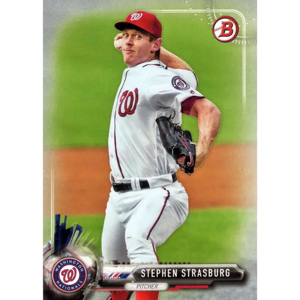 2017 Bowman Stephen Strasburg # 14 Washington Nationals